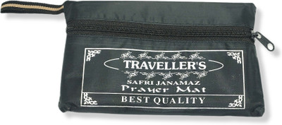 SHIMZAN Polyester Prayer Mat(Black, Large)