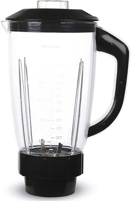 Gemini Super Juicer Jar for Mixer Grinder Juicer Jar ABS Plastic Transparent EPG Black Mixer Juicer Jar(1500 ml)