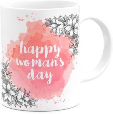 Vidaara Happy Woman's Day Ceramic Coffee Mug(300 ml)