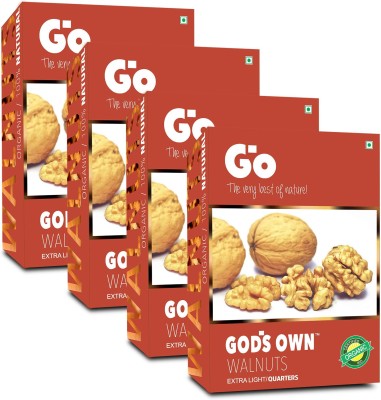 Go Organic Extra Light Quarters Walnuts Kernels (250g x 4) Walnuts(4 x 0.25 kg)