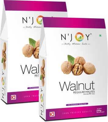 N'Joy Natural Regular Halves Without Shell (250g x 2) Walnuts(2 x 250 g)