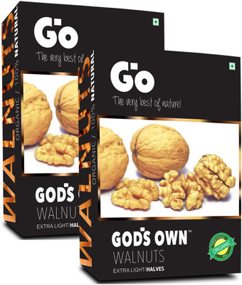 Go Organic Extra Light Halves Walnuts Kernels (250g x 2) Walnuts(2 x 250 g)
