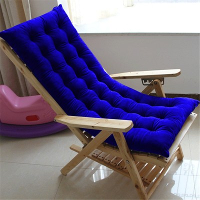 CRAZY WORLD Rocking Chair Cushion Polyester Fibre Solid Chair Pad Pack of 1(Navy Blue)