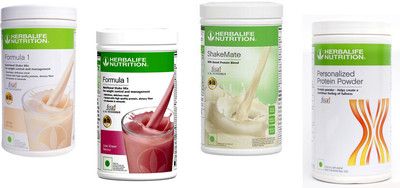 HERBALIFE Formula 1 Shake Vanilla & Rose Kheer + Shake Mate + Protein Powder 400Gram Protein Shake(1900 g, Vanilla, RoseKheer)