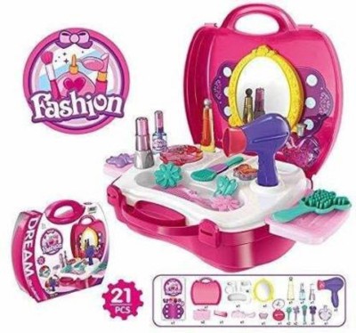 Mayanshi fashion Beautiful Dream Beauty Makeup Set Suitcase Kit Toys For Kids