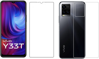 Gtel Front and Back Tempered Glass for Vivo Y33T(Pack of 1)