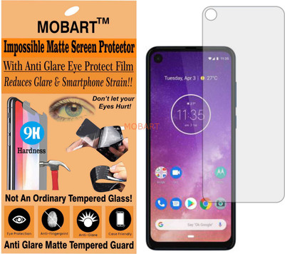 MOBART Tempered Glass Guard for MOTOROLA MOTO ONE VISION (Matte Finish)(Pack of 1)