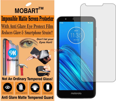 MOBART Tempered Glass Guard for MOTOROLA MOTO E6(Pack of 1)