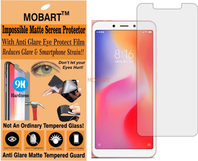 MOBART Tempered Glass Guard for REDMI 6X (Matte Finish)(Pack of 1)