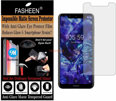 Fasheen Tempered Glass Guard for NOKIA 5.1 PLUS (Matte Finish)(Pack of 1)