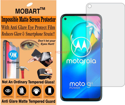 MOBART Tempered Glass Guard for MOTOROLA MOTO G8 POWER (Matte Finish)(Pack of 1)