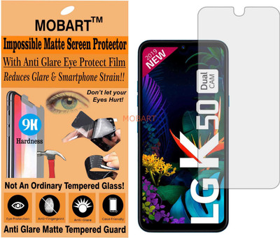 MOBART Tempered Glass Guard for LG K50(Pack of 1)