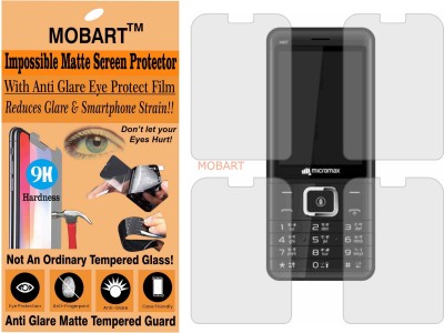 MOBART Tempered Glass Guard for MICROMAX X807(Pack of 1)