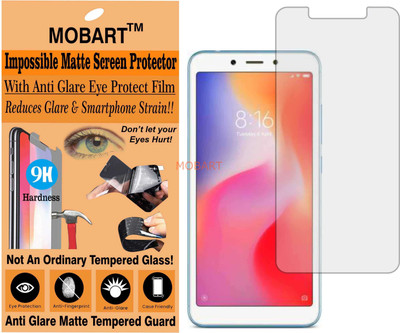 MOBART Tempered Glass Guard for Mi Redmi 6(Pack of 1)
