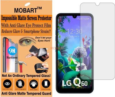 MOBART Tempered Glass Guard for LG Q60(Pack of 1)