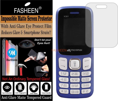 Fasheen Tempered Glass Guard for MICROMAX X381 (Matte Finish)(Pack of 1)