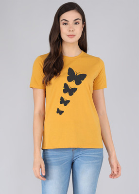 ZubyDuby Casual Printed Women Yellow Top