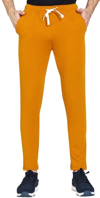 Viver Solid Men Yellow Track Pants