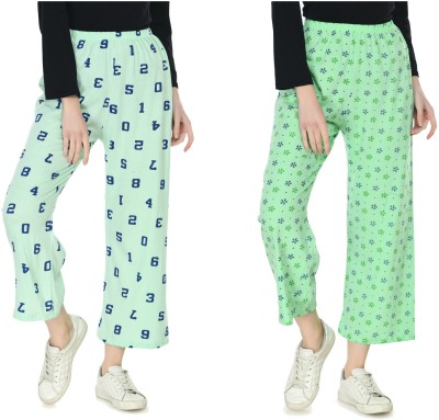 IndiWeaves Regular Fit Women Green Trousers