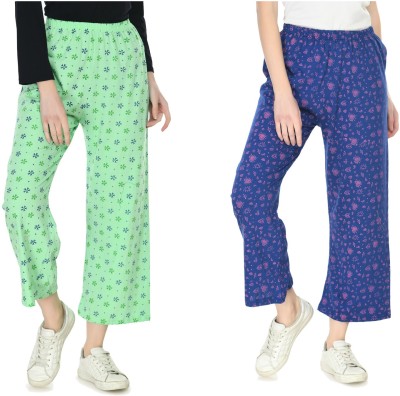 Indistar Regular Fit Women Green, Blue Trousers