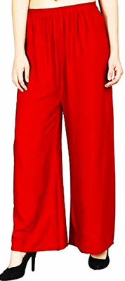 YATVIK Regular Fit Women Red Trousers