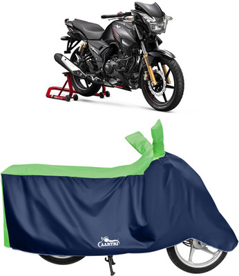 DROHAR Waterproof Two Wheeler Cover for TVS(Apache, Green)