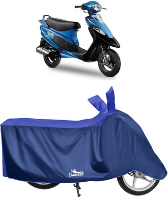 DROHAR Waterproof Two Wheeler Cover for TVS(Pep+, Blue)