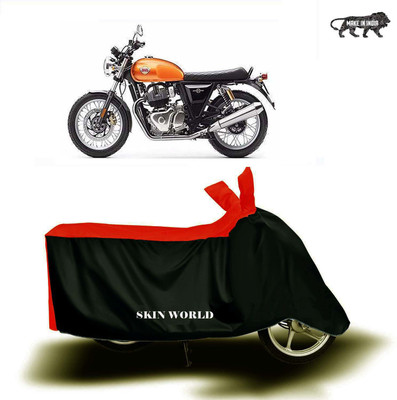 THE REAL ARV Waterproof Two Wheeler Cover for Royal Enfield(Interceptor 650, Red, Black)