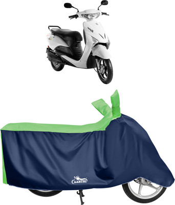 DROHAR Waterproof Two Wheeler Cover for Indus(Yo, Green)