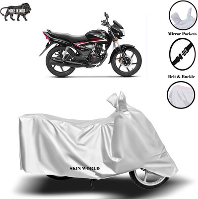 APNEK Waterproof Two Wheeler Cover for Honda(CB Shine, Silver)