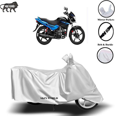 THE REAL ARV Waterproof Two Wheeler Cover for Hero(Glamour FI, Silver)