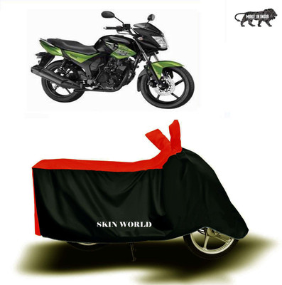 THE REAL ARV Waterproof Two Wheeler Cover for Yamaha(SZ-RR V2 BS6, Red, Black)