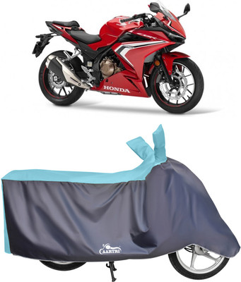 DROHAR Waterproof Two Wheeler Cover for Honda(CBR500R, Blue)