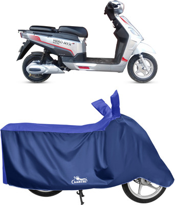 DROHAR Waterproof Two Wheeler Cover for Hero(Electric, Blue)