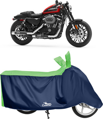 DROHAR Waterproof Two Wheeler Cover for Harley Davidson(Roadster, Green)