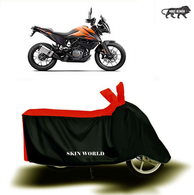 APNEK Waterproof Two Wheeler Cover for KTM(390 Adventure, Red, Black)