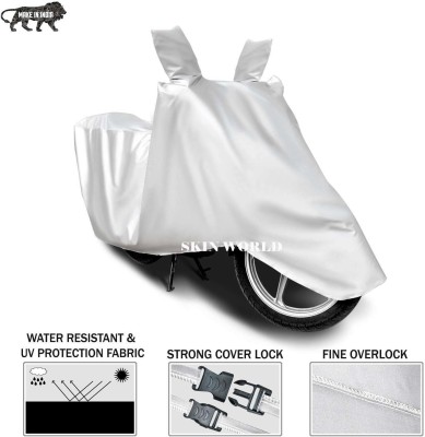 AutoRash Waterproof Two Wheeler Cover for Royal Enfield(Classic 350, Silver)