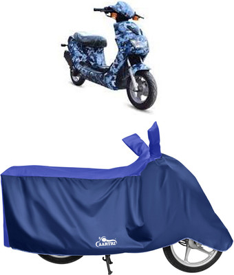 DROHAR Waterproof Two Wheeler Cover for Hero(Electric, Blue)