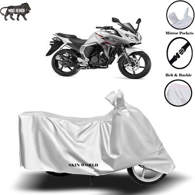 THE REAL ARV Waterproof Two Wheeler Cover for Yamaha(FZ S FI (V 2.0), Silver)