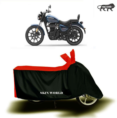 APNEK Waterproof Two Wheeler Cover for Royal Enfield(Meteor BS6, Red, Black)