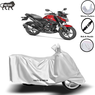 THE REAL ARV Waterproof Two Wheeler Cover for Honda(X-Blade, Silver)