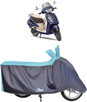 XAFO Waterproof Two Wheeler Cover for TVS(Jupiter, Blue)