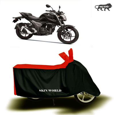 THE REAL ARV Waterproof Two Wheeler Cover for Suzuki(Gixxer 250, Red, Black)
