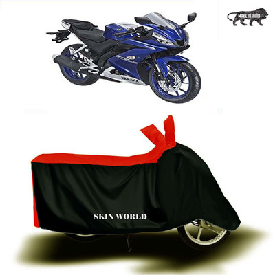 APNEK Waterproof Two Wheeler Cover for Yamaha(YZF R15 V3.0, Red, Black)