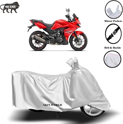 THE REAL ARV Waterproof Two Wheeler Cover for Hero(Xtreme 200S, Silver)
