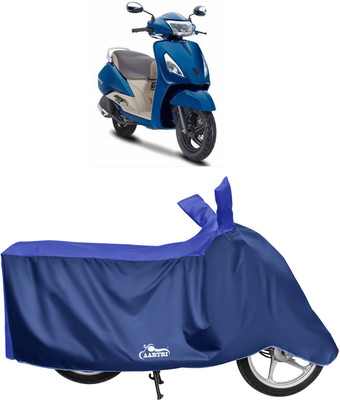 XAFO Waterproof Two Wheeler Cover for TVS(Jupiter, Blue)
