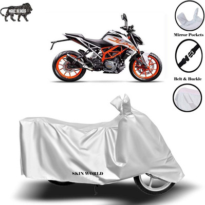 APNEK Waterproof Two Wheeler Cover for KTM(Duke 390, Silver)