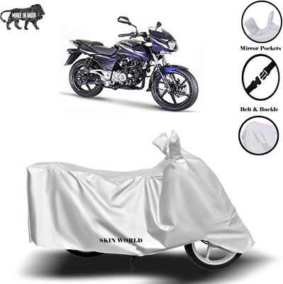 APNEK Waterproof Two Wheeler Cover for Bajaj(Pulsar 180, Silver)