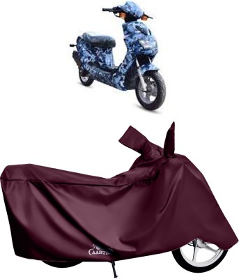 DROHAR Waterproof Two Wheeler Cover for Hero(Electric, Red)