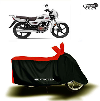 APNEK Waterproof Two Wheeler Cover for TVS(Radeon, Red, Black)
